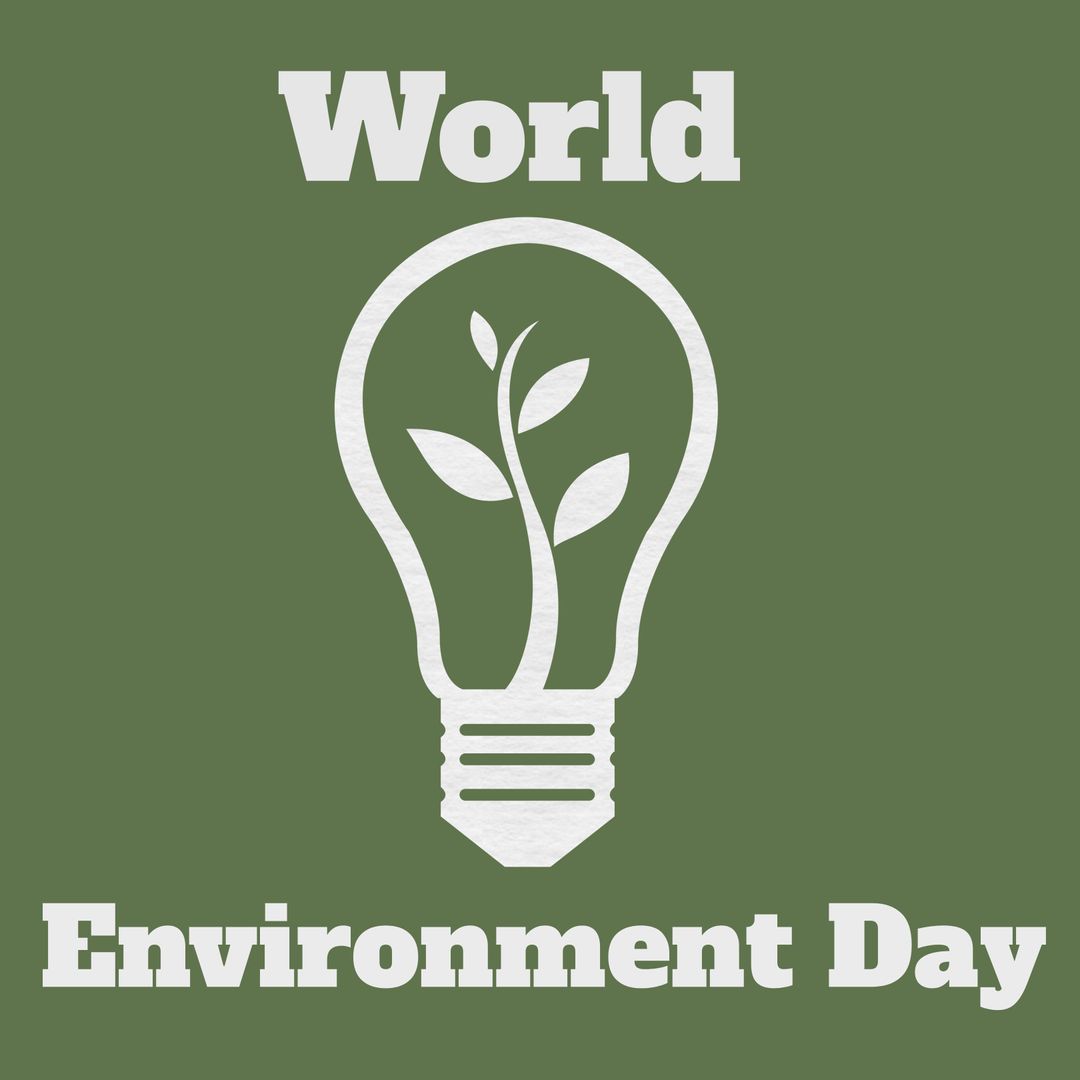 Eco-Friendly Lightbulb Art Celebrating World Environment Day