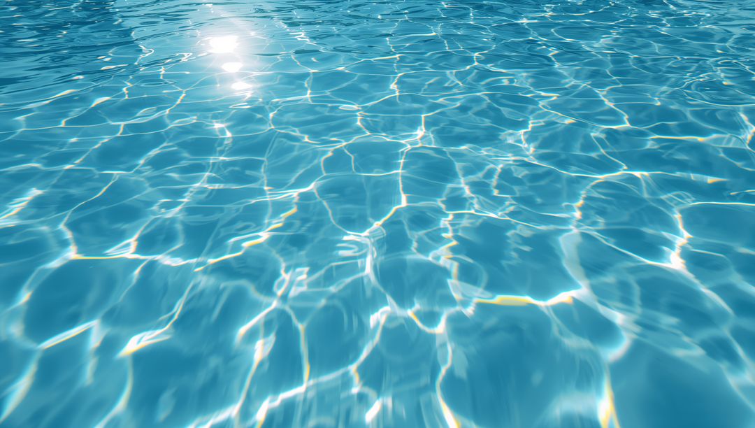 Shimmering Pool Water with Sunlight Reflections