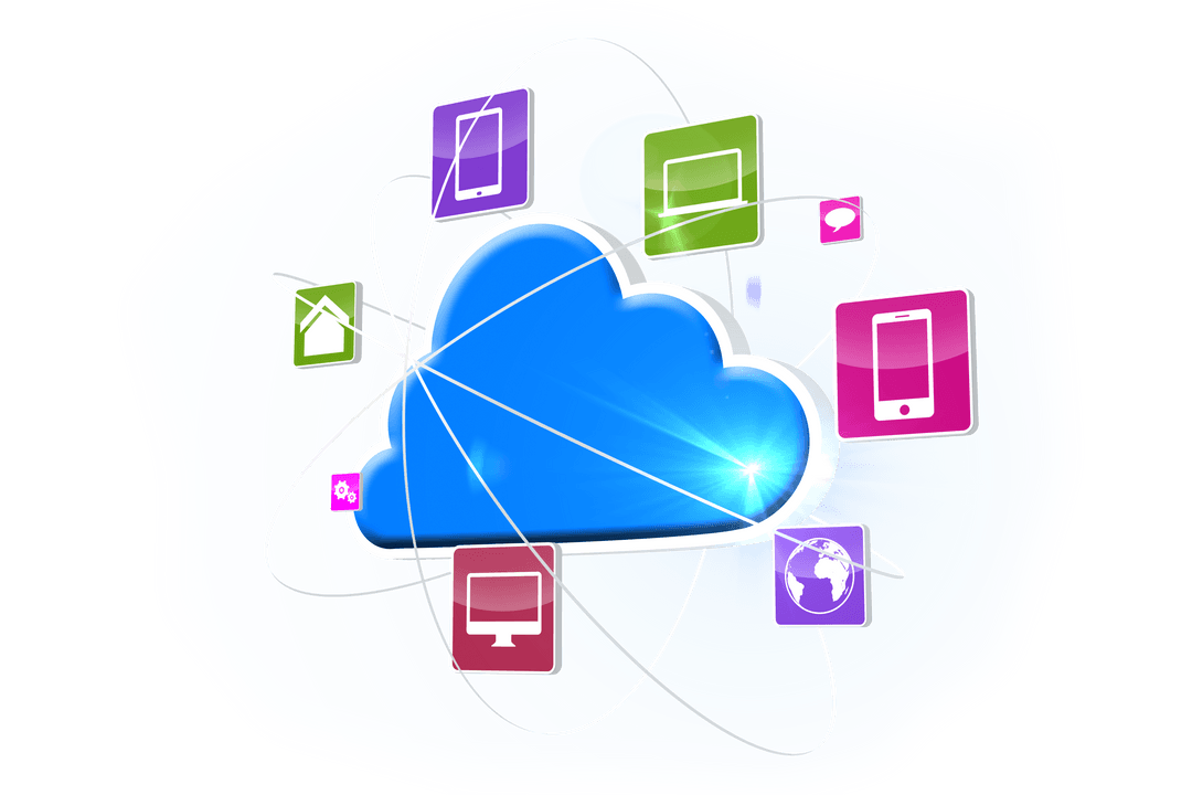 Transparent Cloud Network with Digital Communication Symbols
