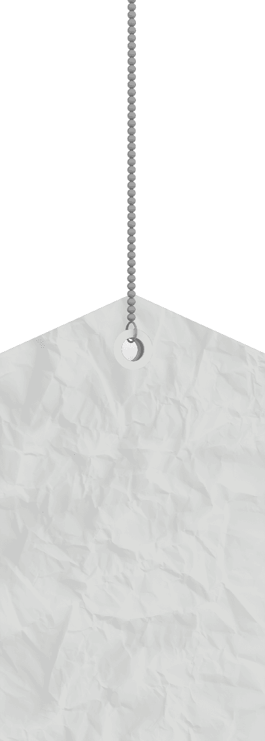White Crumpled Paper Label on Chain with Transparent Background - Download Free Stock Images Pikwizard.com