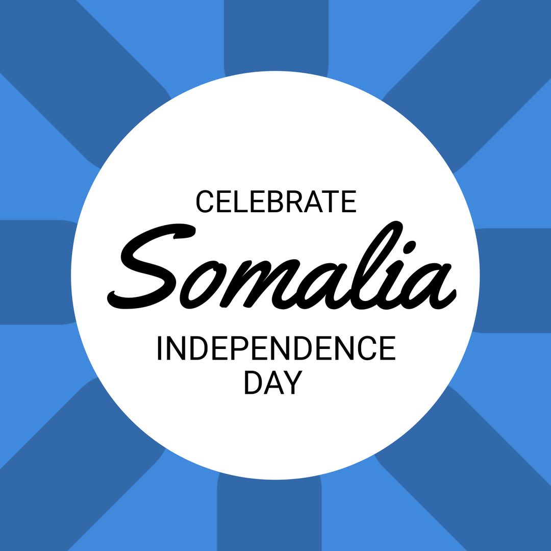 Somalia Independence Day Celebration Greeting Background