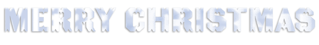 Transparent Merry Christmas Ice Text Banner Vector Art