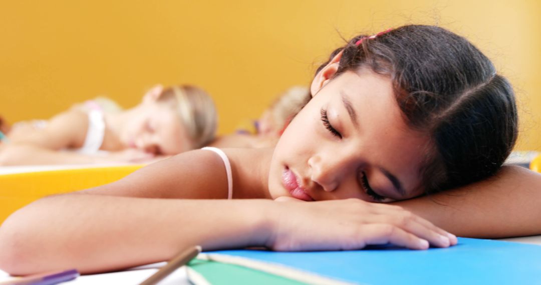 Children Sleeping on Desks in Classroom - Free Images, Stock Photos and Pictures on Pikwizard.com