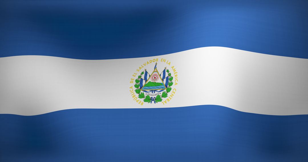 Waving Flag of Nicaragua During Celebration