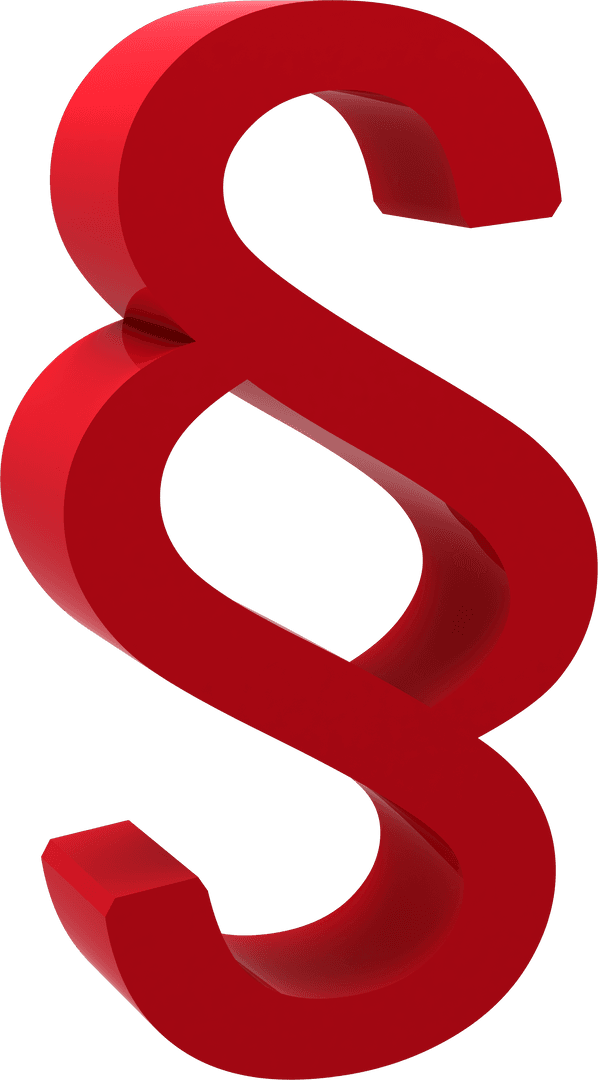 Red Transparent 3D Section Symbol Vector Icon Background