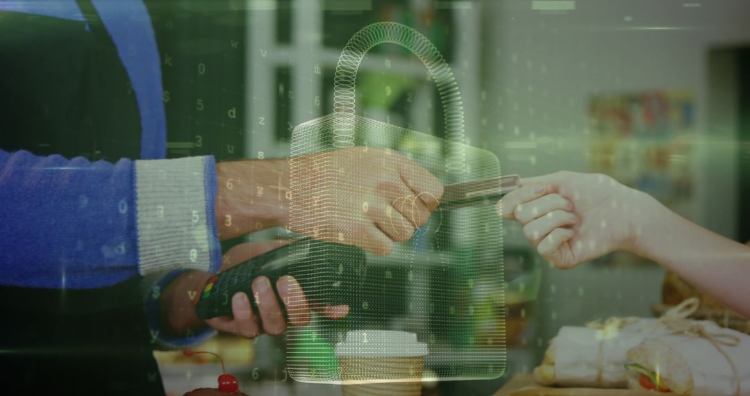 Digital Security Overlay during Contactless Payment Exchange