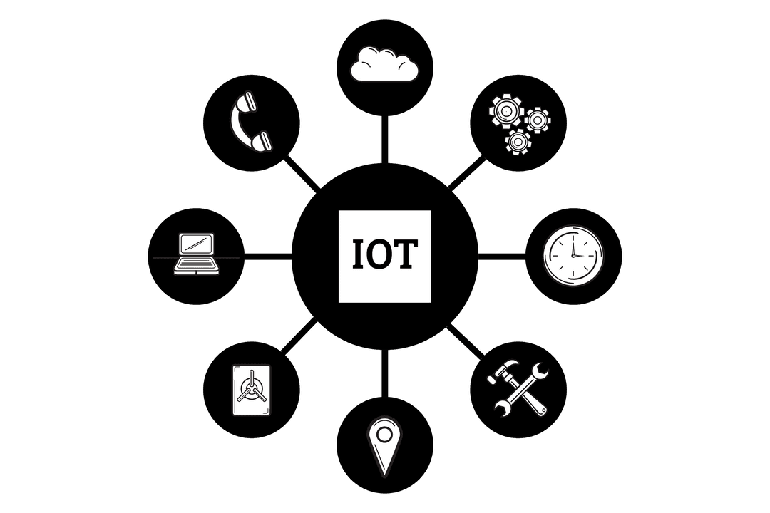 IoT Network Icon Compilation on Transparent Background - Download Free Stock Images Pikwizard.com