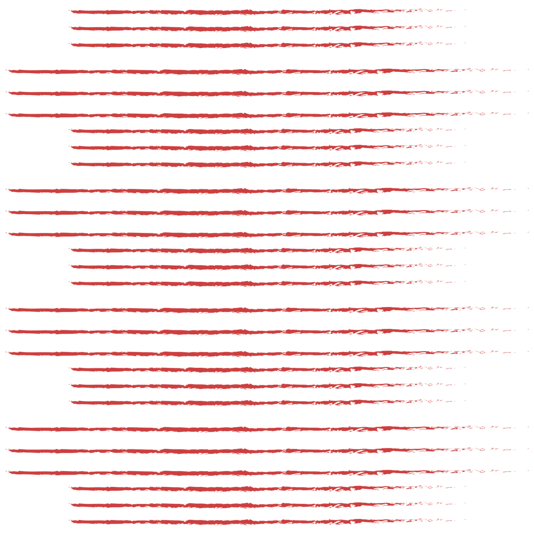 Red Parallel Lines Abstract on Transparent Background