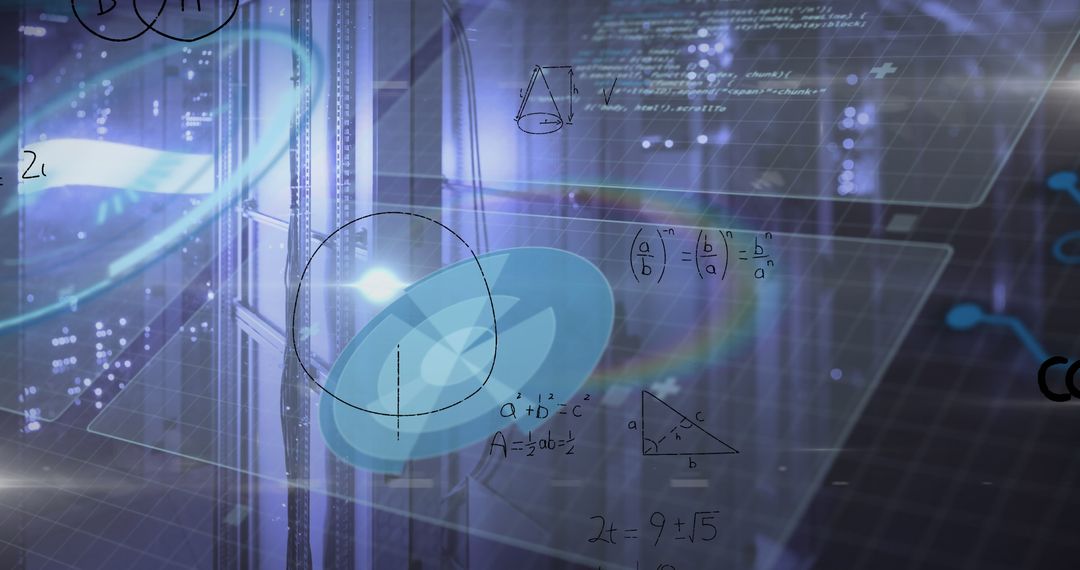 Abstract Reflection of Data Processing in Server Room