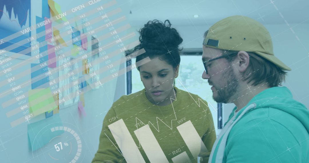 Team Collaborative Analysis with Digital Data Overlays in Modern Office