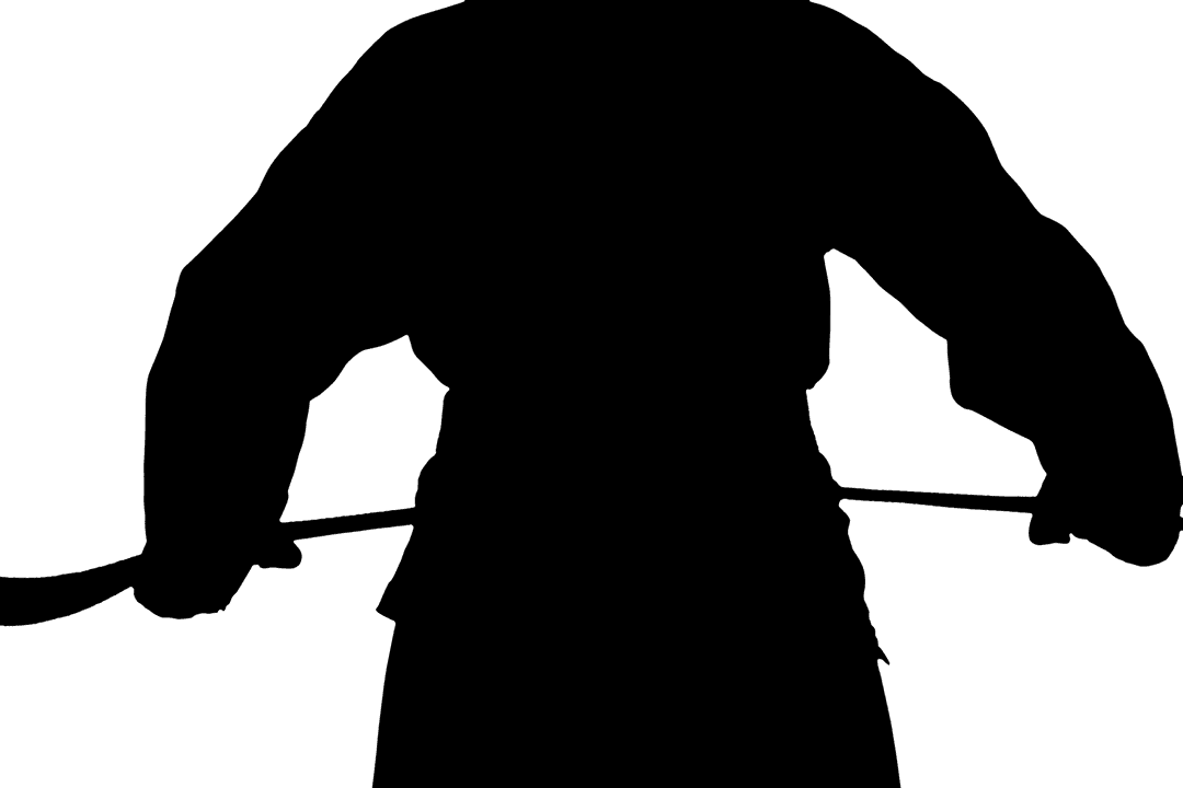 Transparent Silhouette of Man in Action Pose Vector Illustration