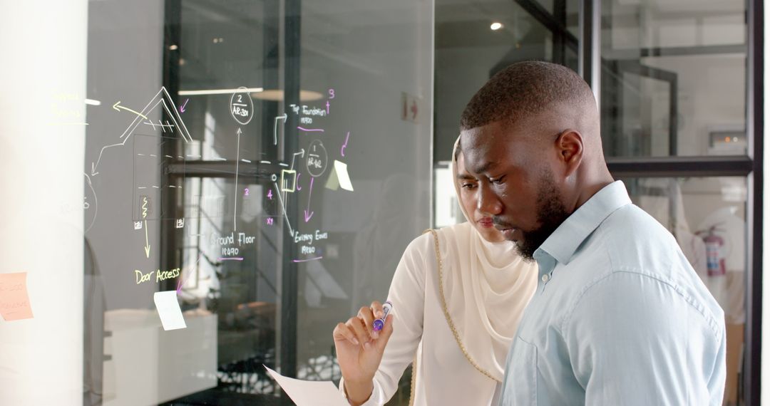 Business Colleagues Brainstorming and Reviewing Project Plans