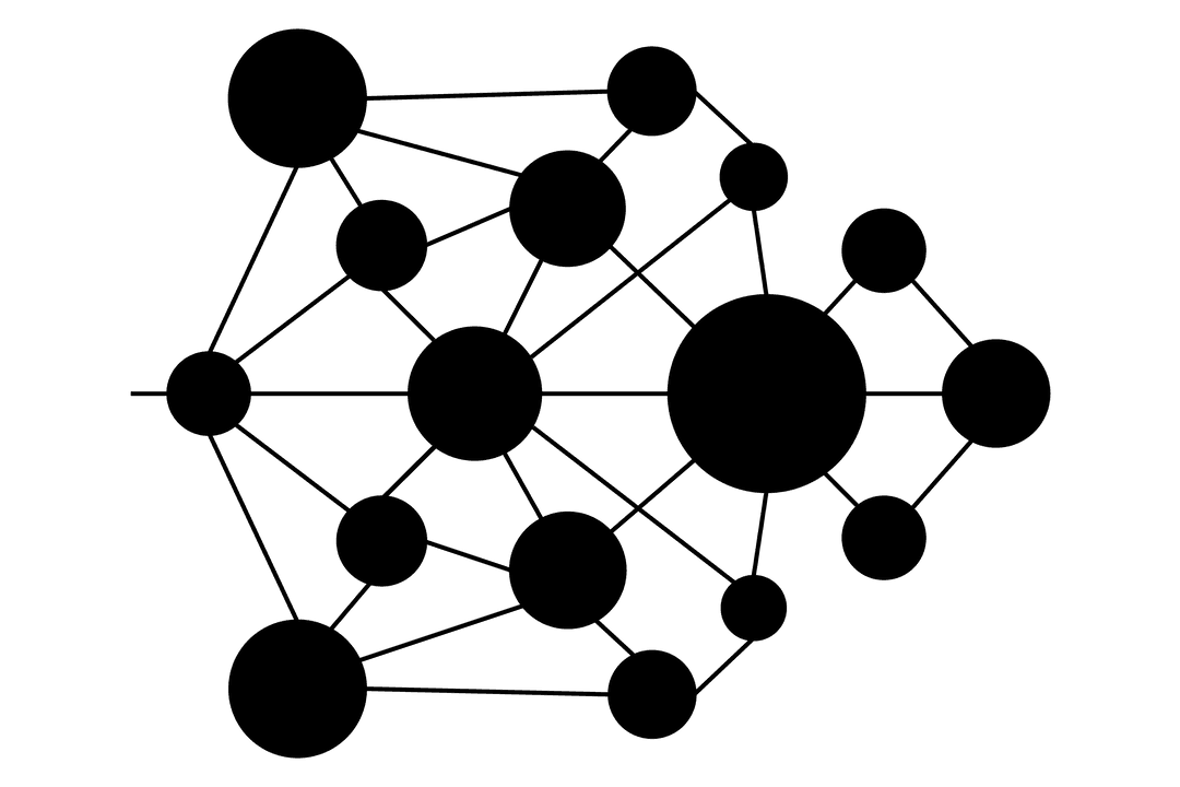 Transparent Tech Network Icons Set