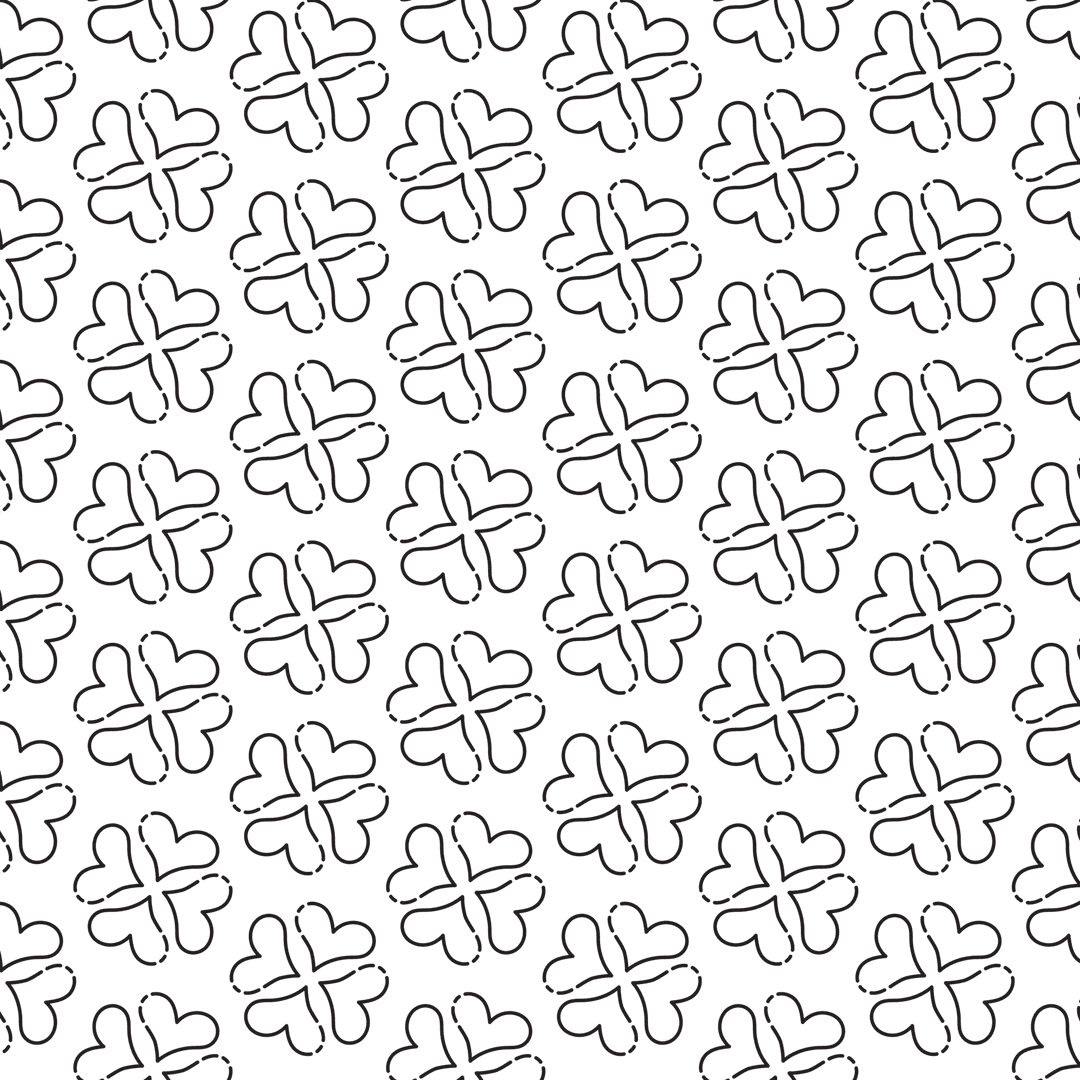 Black Heart Pattern on Transparent Background for Valentine's Designs