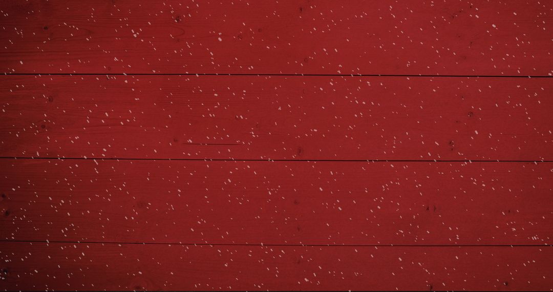 Snow Falling Against Red Wooden Boards Background - Free Images, Stock Photos and Pictures on Pikwizard.com