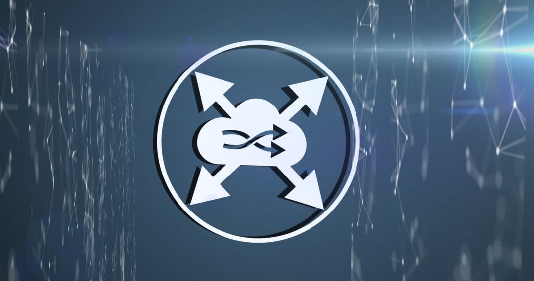 Digital Cloud Connectivity with Data Sharing Concept