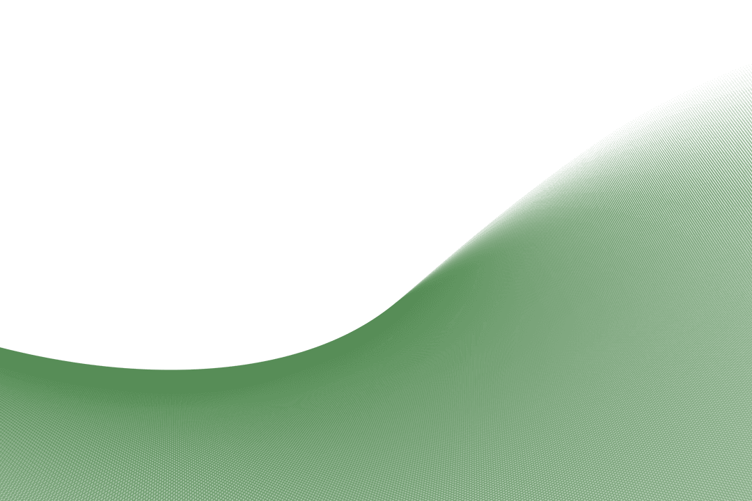 Green Wavy Shape Illustration on Transparent Background