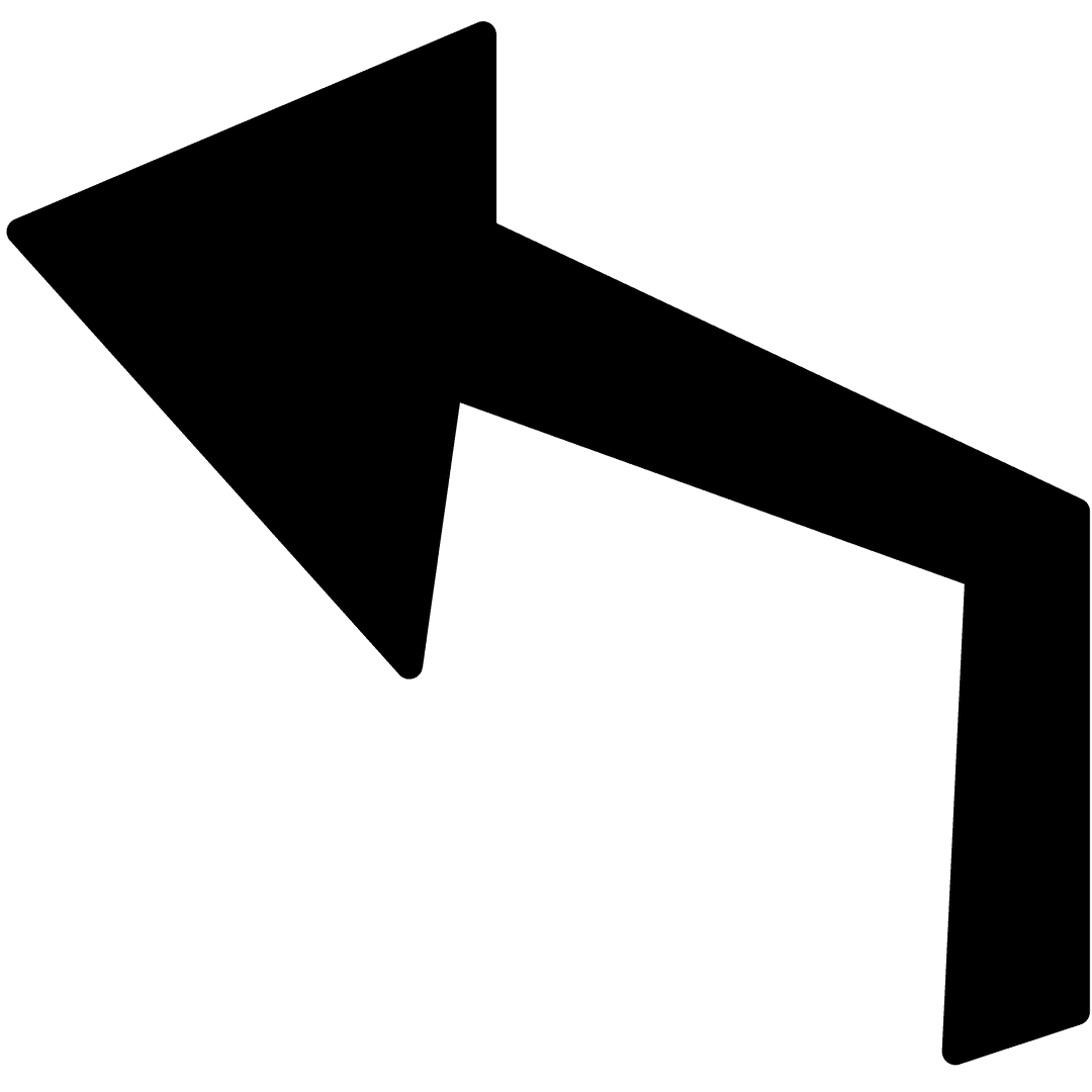 Transparent Black Right Angle Arrow Vector for Directional Signage