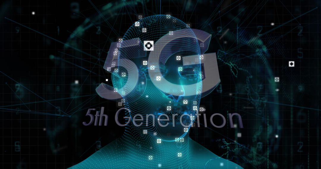 Digital Human Interface Representing 5G Network Technology