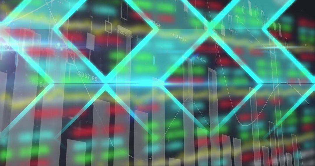 Dynamic Display of Colorful Digital Financial Data and Analytics