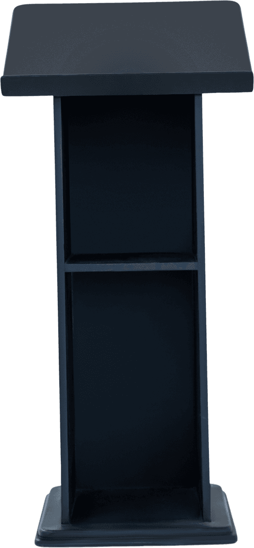 Empty Rectangular Podium On Transparent Background