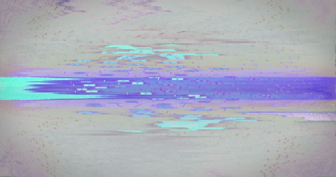 Abstract Glitch Neon Light Trails with Scanner Design