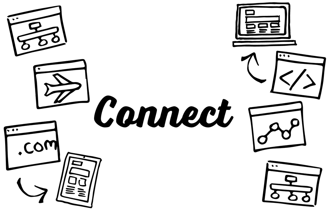 Transparent Connect Concept with Icons and Text - Download Free Stock Images Pikwizard.com