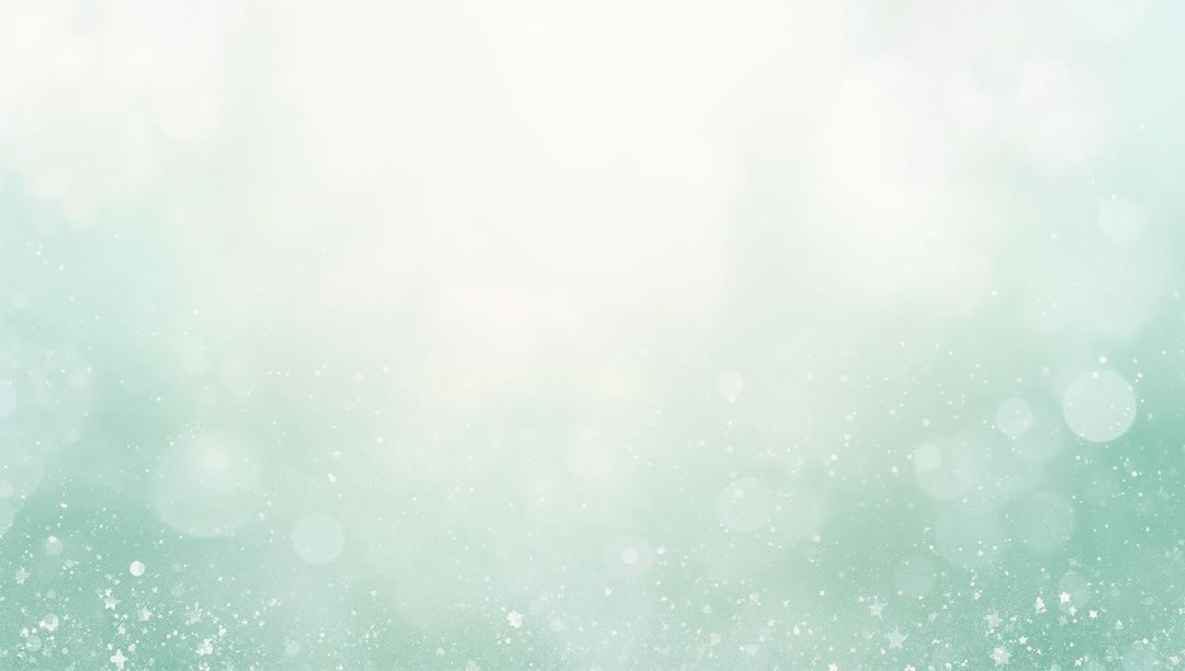 Shimmering mint bokeh gradient glowing with soft sparkles and ethereal light