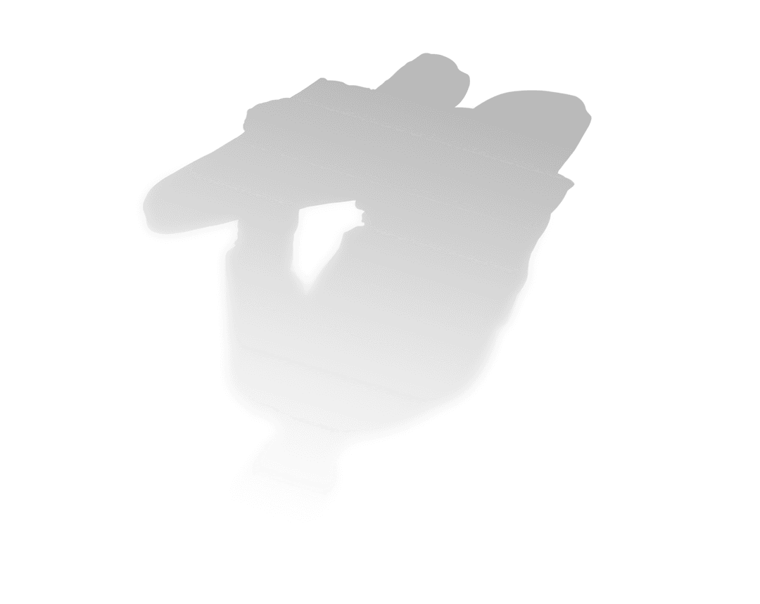 Abstract Grey Shape on Transparent Background Isolated