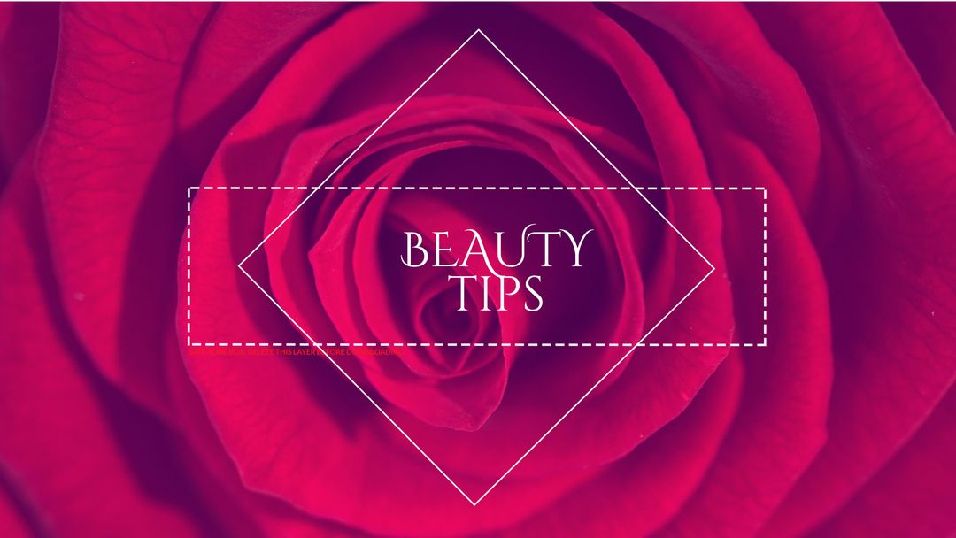 Exquisite Red Rose Background for Beauty Tips