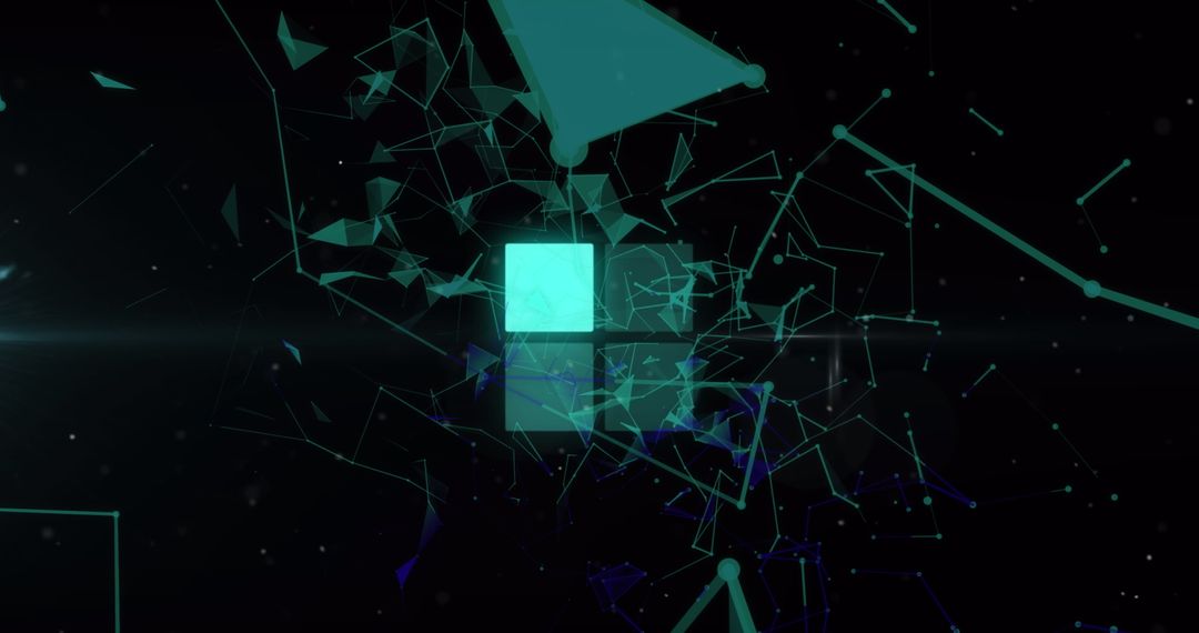 Abstract Digital Network Rendering Futuristic Communication