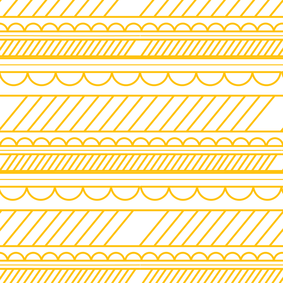Elegant Yellow Pattern on Transparent Background for Design Use
