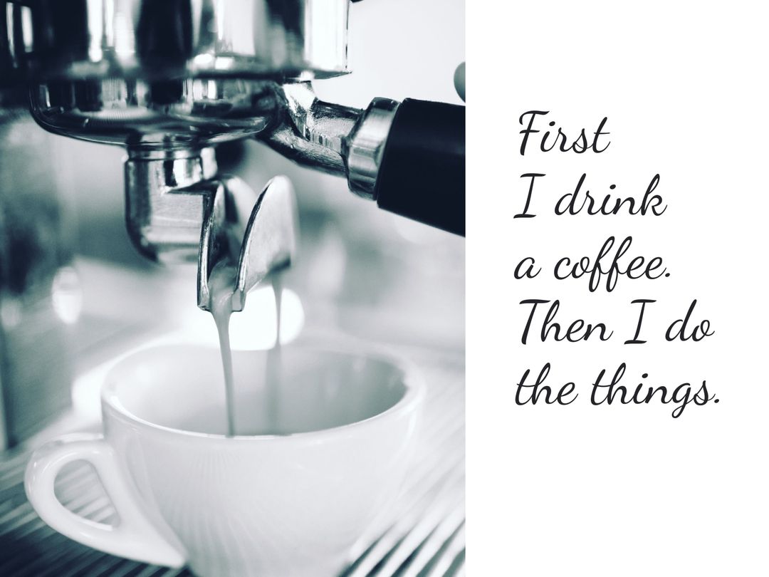 Espresso Machine Preparing Fresh Morning Coffee