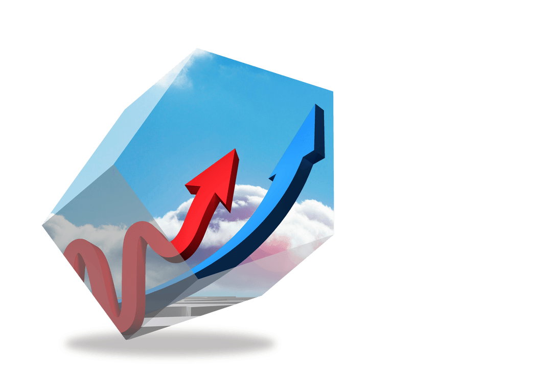 Transparent 3D Harry Potter Sticker with Rising Arrows