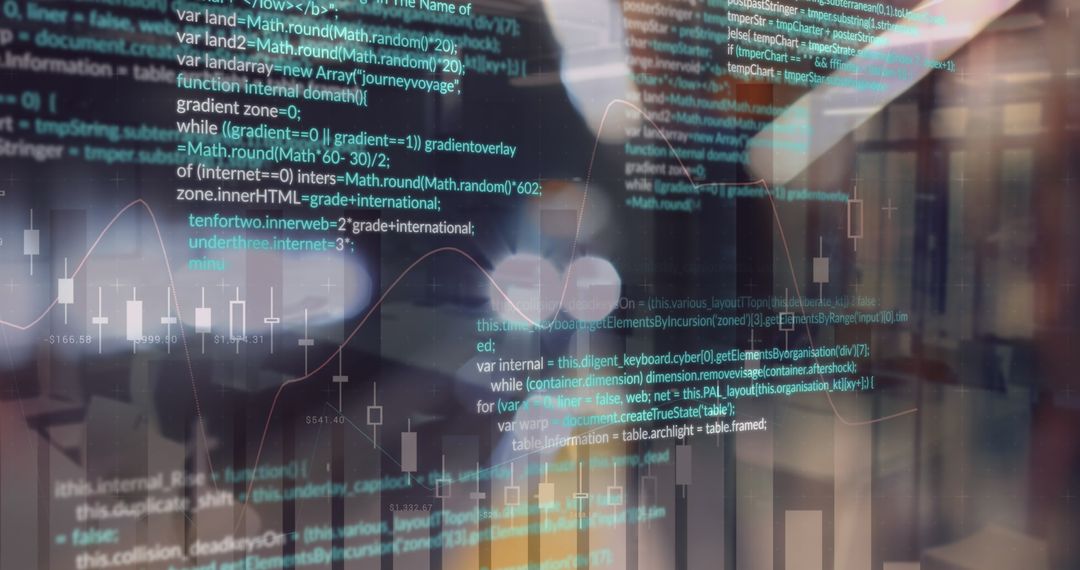 Digital Financial Data Interface in Modern Office Setting