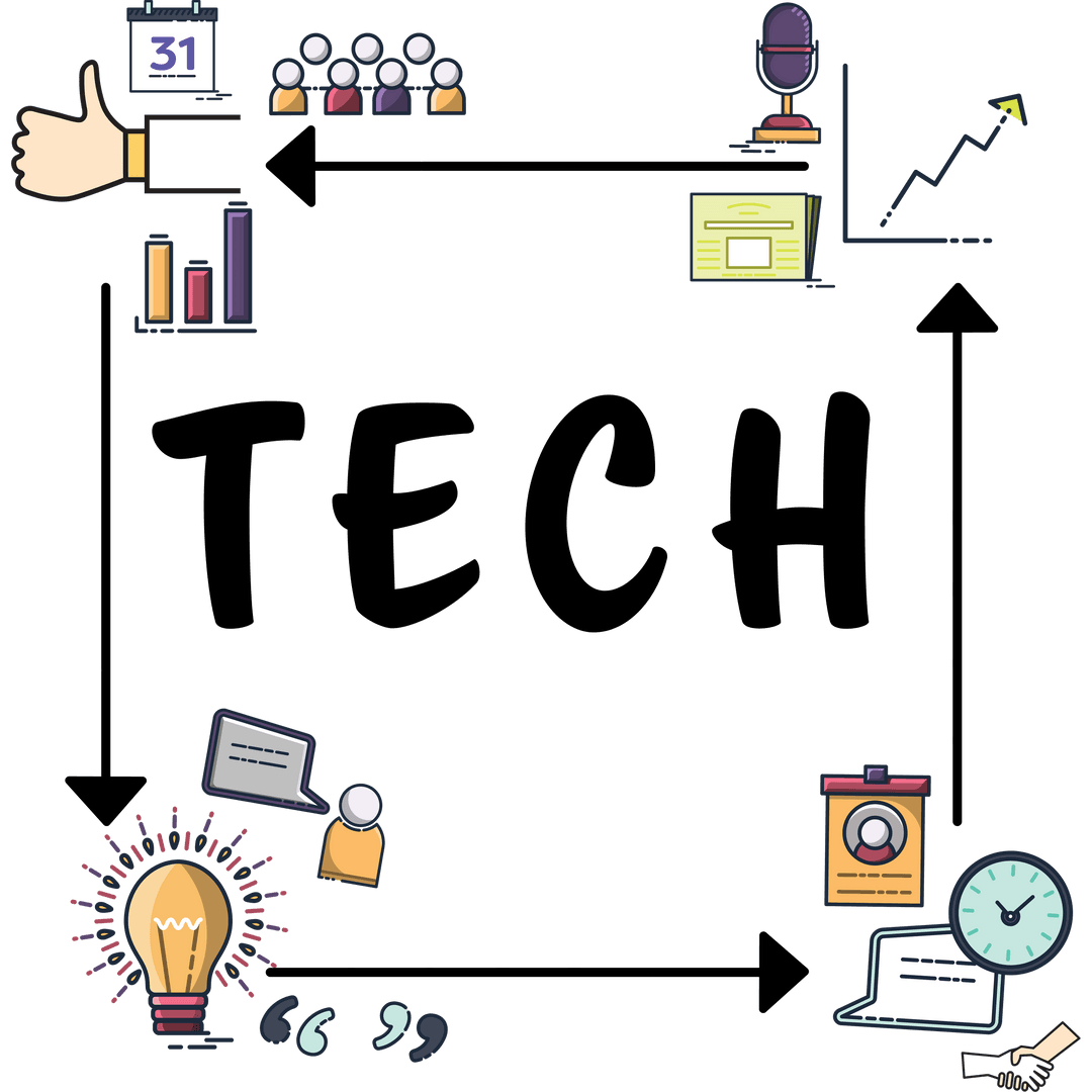 Transparent Business Icons Set for Tech and Marketing Concepts