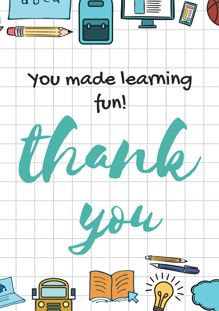 Gratitude and Appreciation for Educators with School Supplies