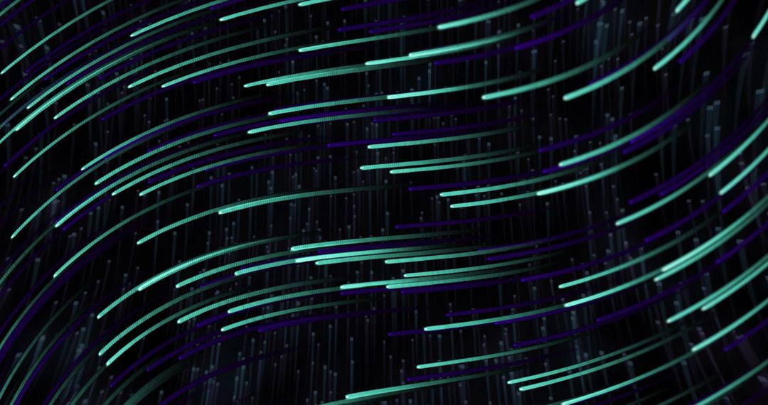 Abstract Light Trails on Dark Background Visualizing Motion