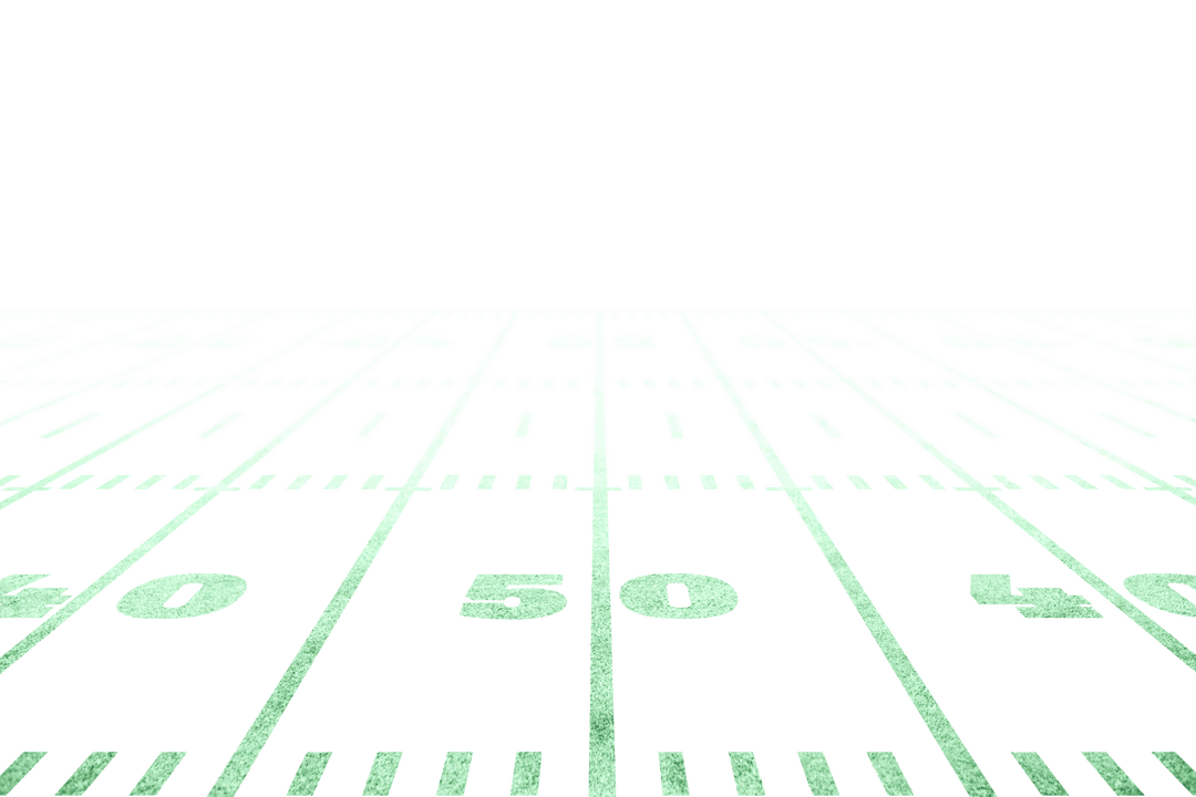 Transparent American Football Field Markings Illustration