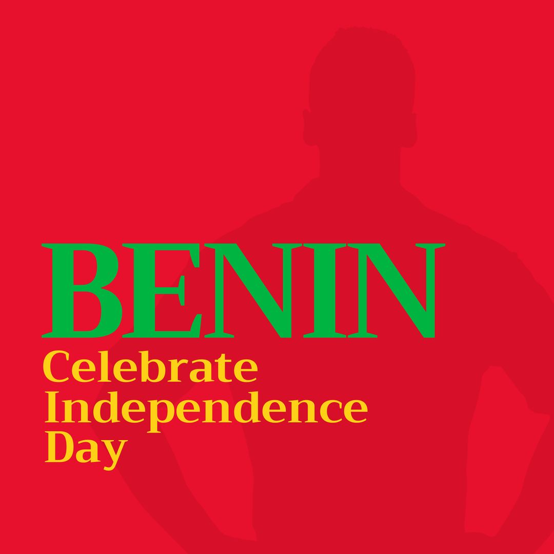 Benin Independence Day Celebration Design Red Theme