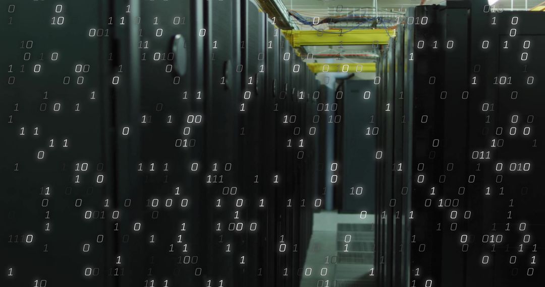Digital Binary Data Over Modern Server Room
