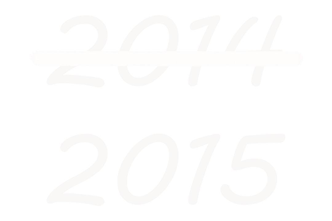 Crossed Out 2014 and Bold 2015 on Transparent Background - Download Free Stock Images Pikwizard.com