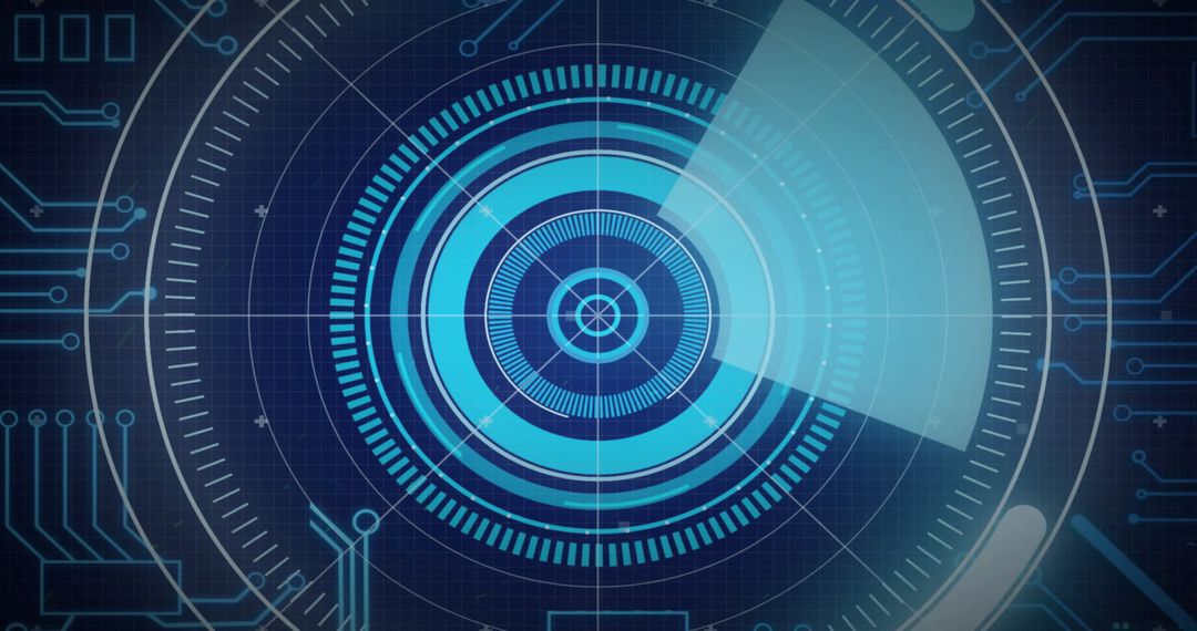 Holographic Digital Interface in Futuristic Style