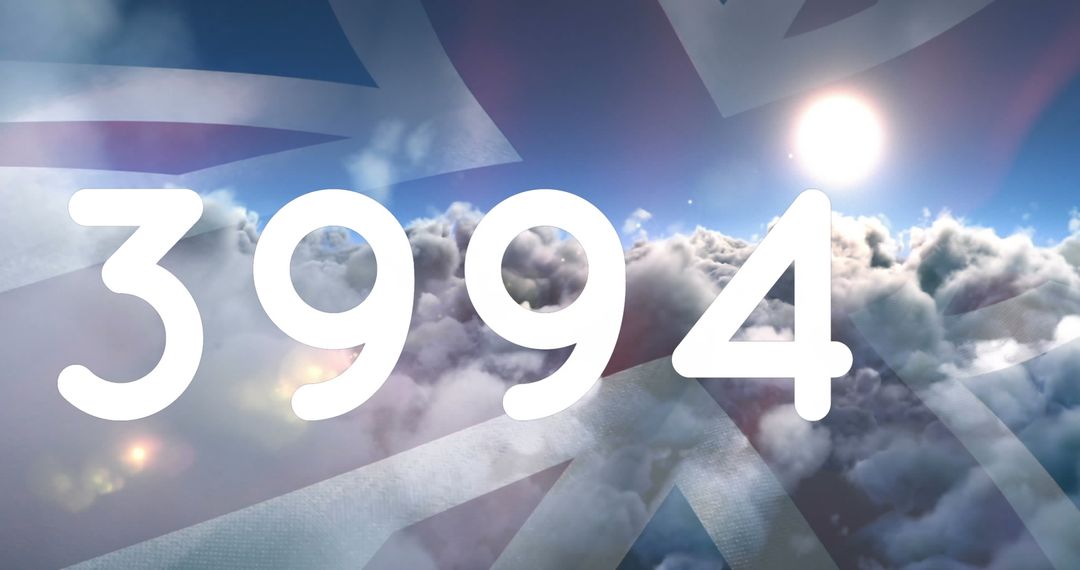 Global Communication Countdown Above Clouds