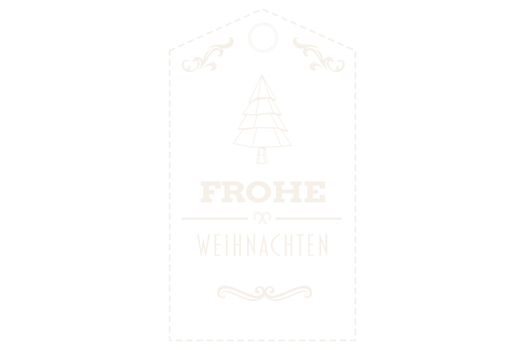 Frohe Weihnachten Badge on Transparent Background