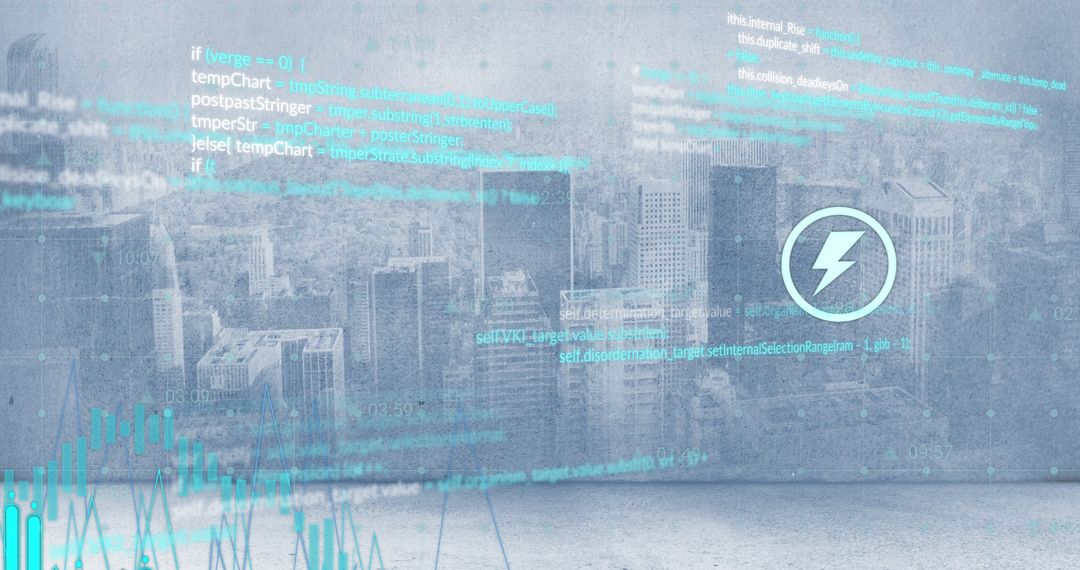 Digital Energy Management Interface Over Cityscape