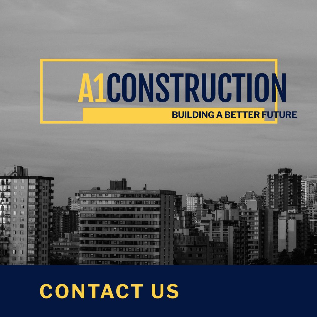 Construction Firm Contact Us Background with Cityscape - Download Free Stock Templates Pikwizard.com