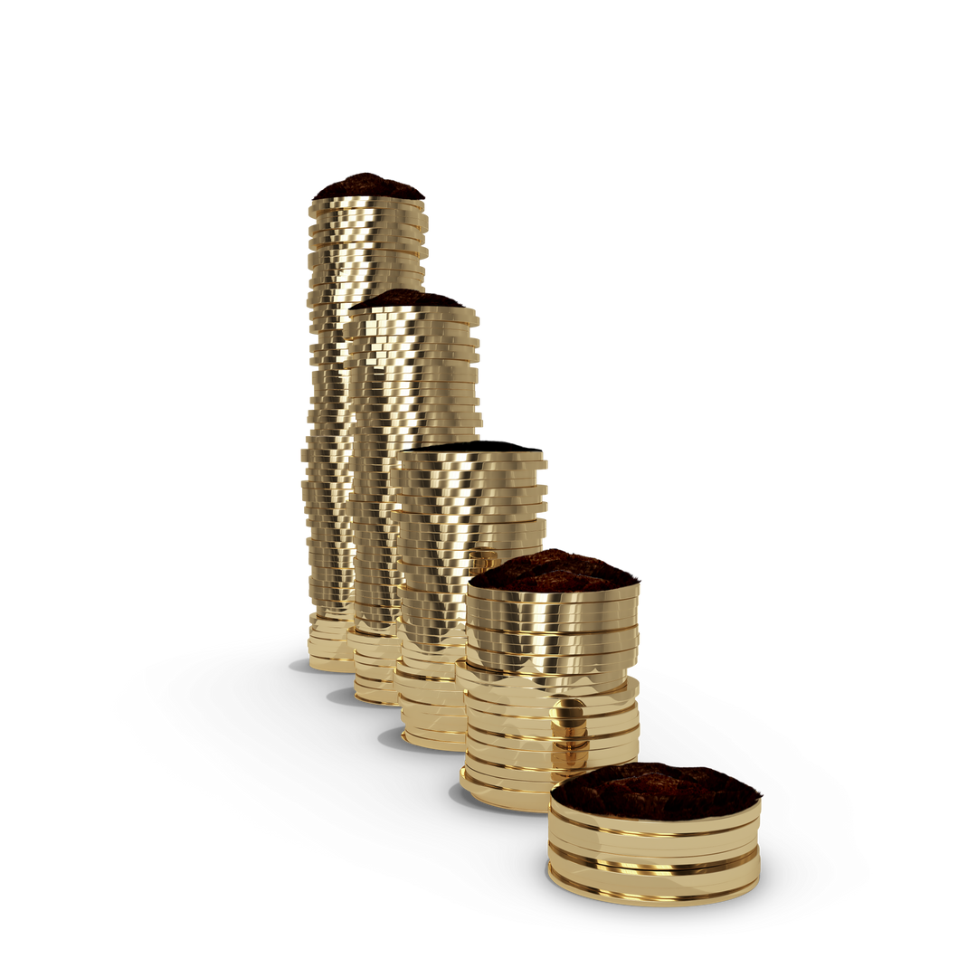 Transparent Background Digital Stacks of Coins Illustration - Download Free Stock Images Pikwizard.com