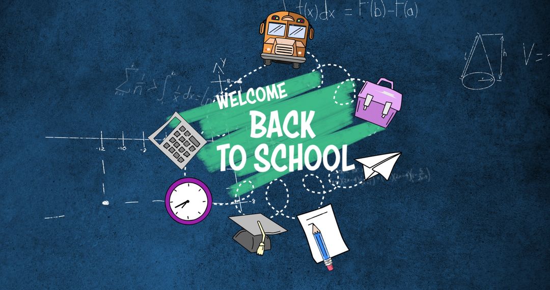 Colorful Materials and Formulas Welcoming Students Back to School