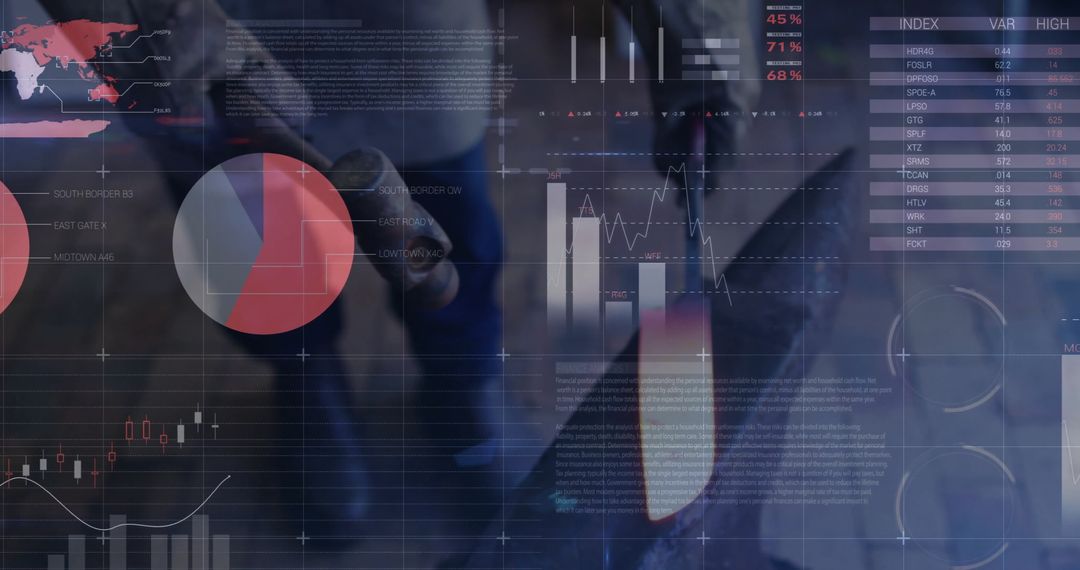 Financial Analyst Using Digital Interface for Data Analytics